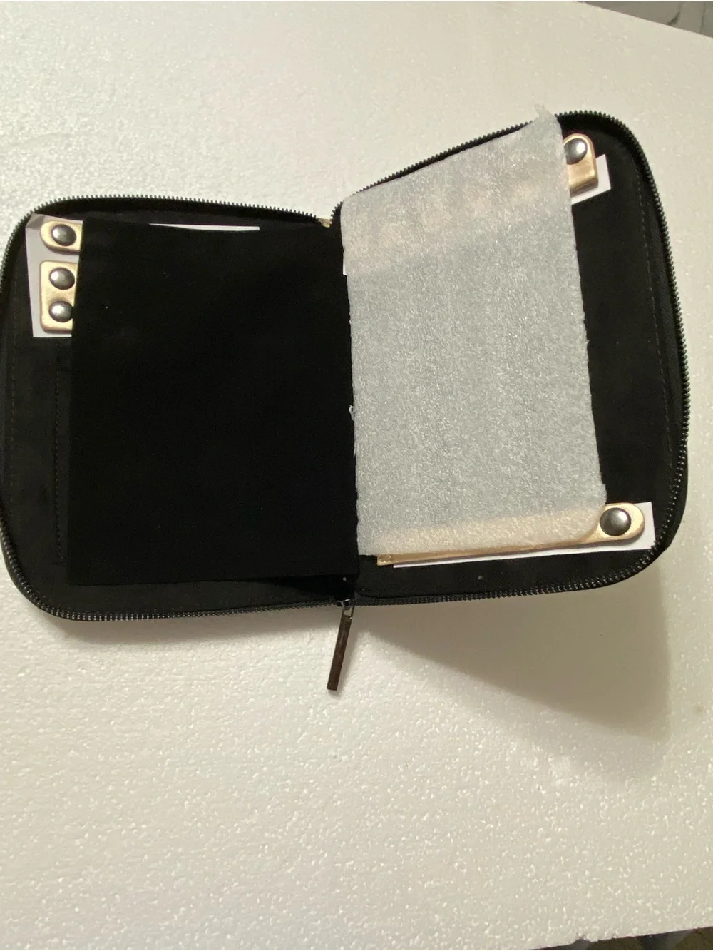 H by Halston Metallic Gold Makeup Case